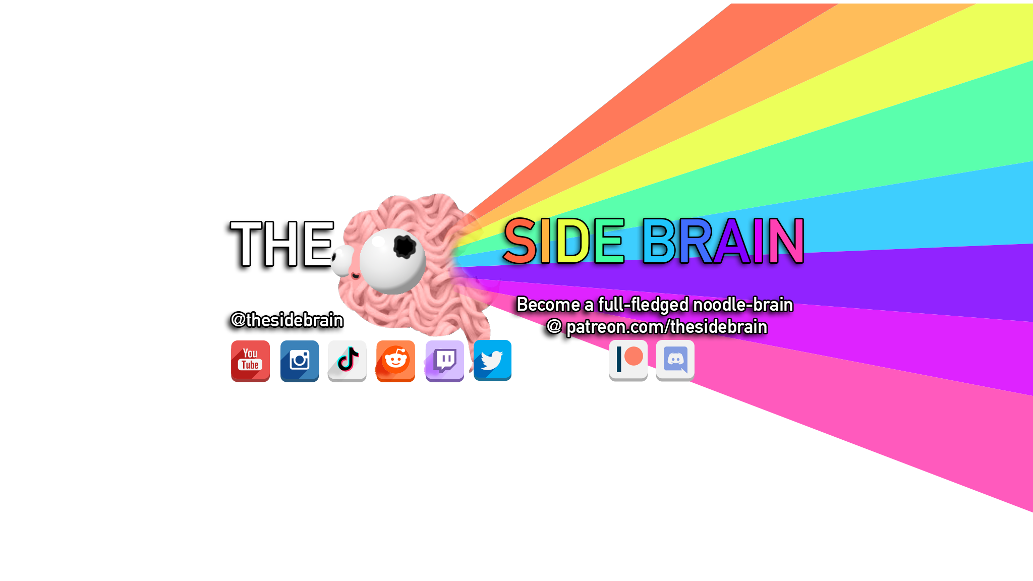 The Side Brain Logo and Social Media